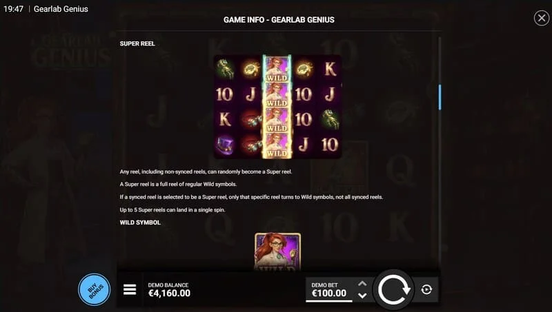 Gearlab Genius - grila 5x4 cu multiplicatori activi deasupra coloanelor
